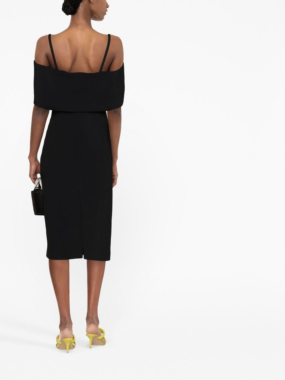 off-shoulder midi dress - 4