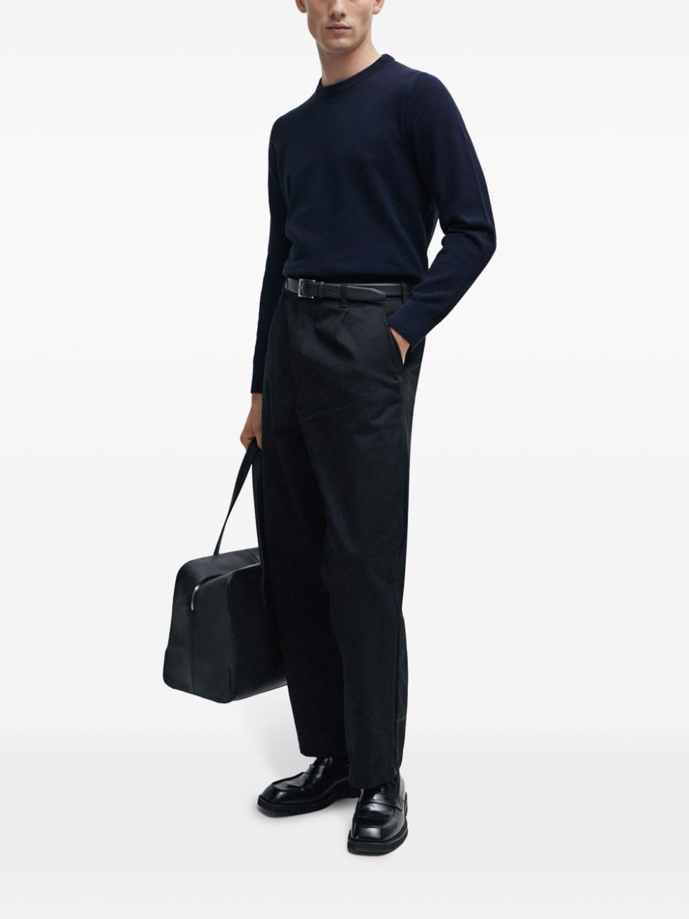 crew-neck cotton jumper - 2