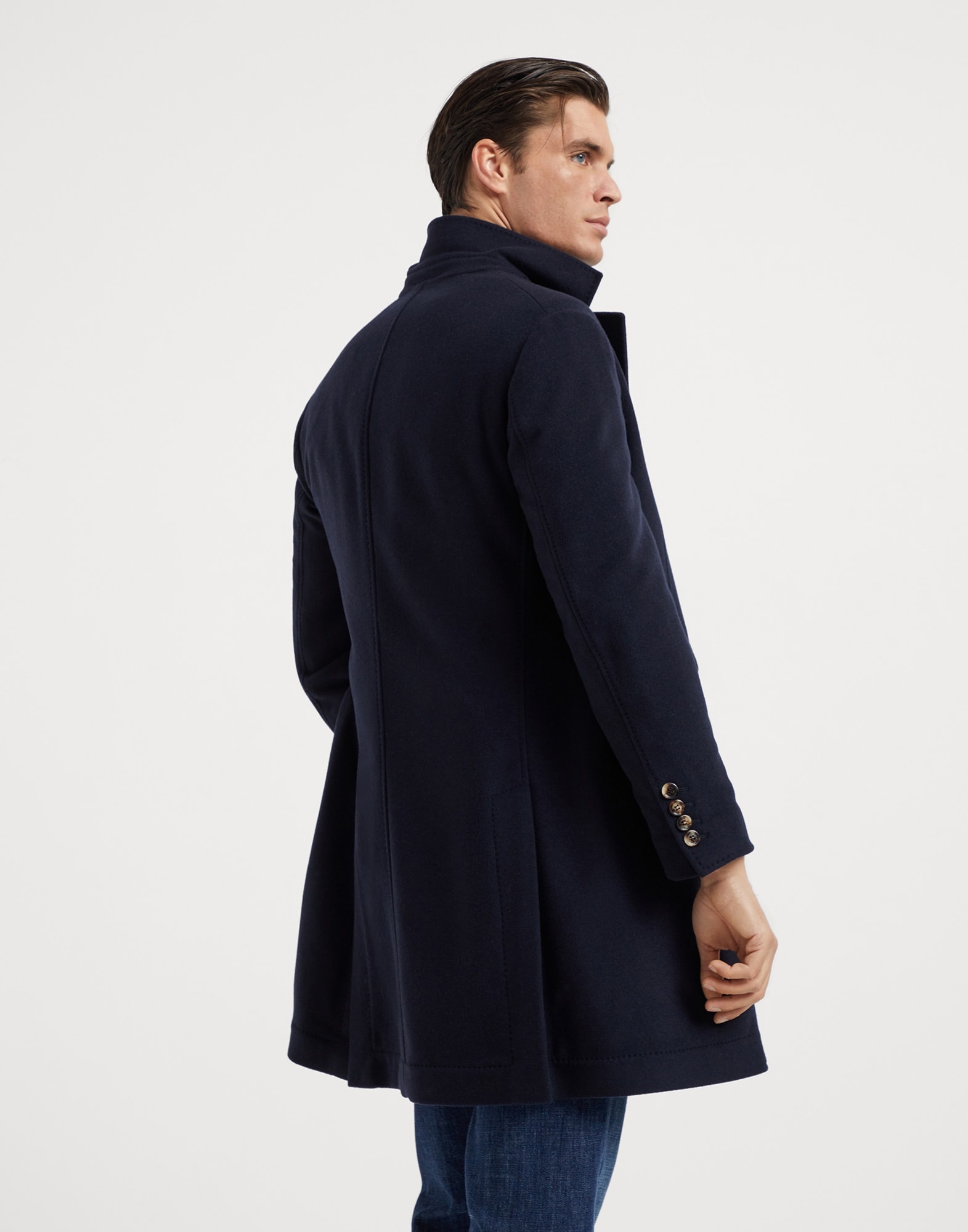 Water-resistant lightweight cashmere overcoat - 2