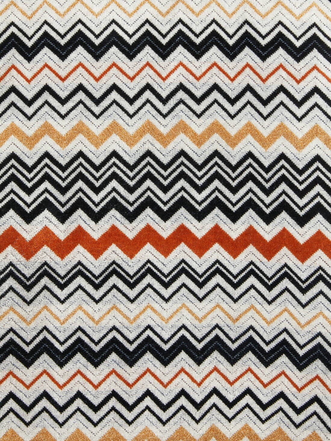 Bernard bathrobe in cotton terry with zigzag pattern - 4