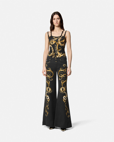 VERSACE JEANS COUTURE Chromo Couture Wide Flared Jeans outlook