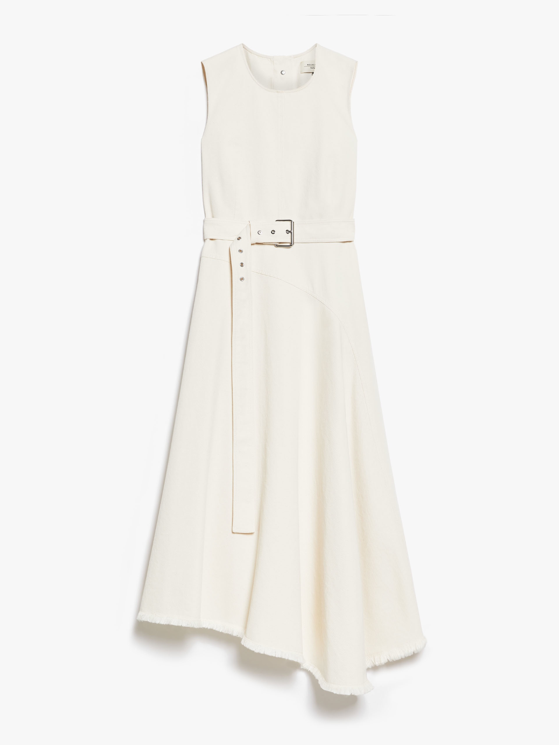DURATA Sleeveless cotton bull denim dress - 1