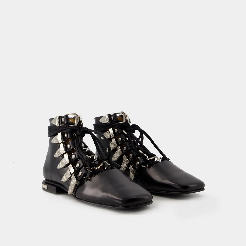 ショートブーツ・ブーティ Aj1284 Ankle Boots - Toga Pulla - Leather - Black TOGA Aj1284 Ankle Boots - Toga Pulla - Leather - Black (TOGA