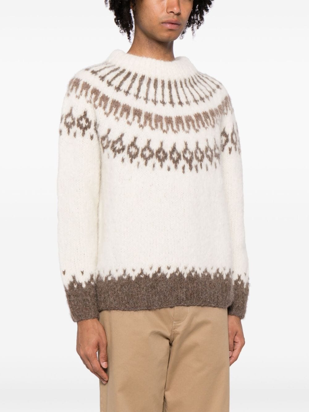patterned intarsia-knit jumper - 3