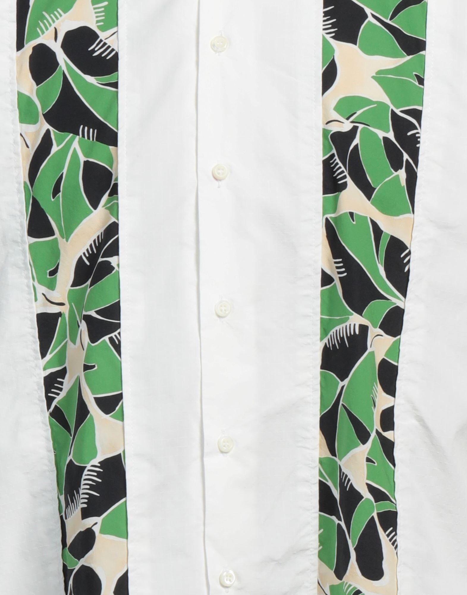 White Men's Patterned Shirt - 4