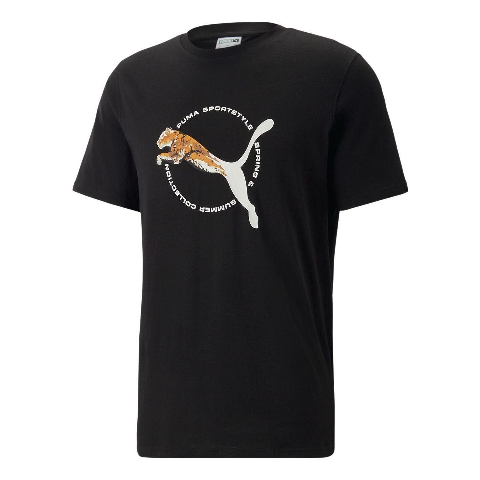 PUMA Real Cat Graphic T-Shirt 'Black' 622537-01 - 1