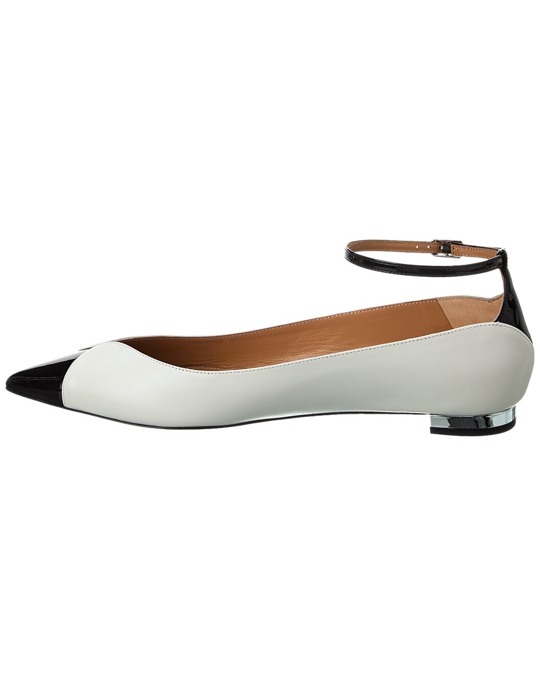 Aquazzura Pinot Leather & Patent Ballet Flat - 2