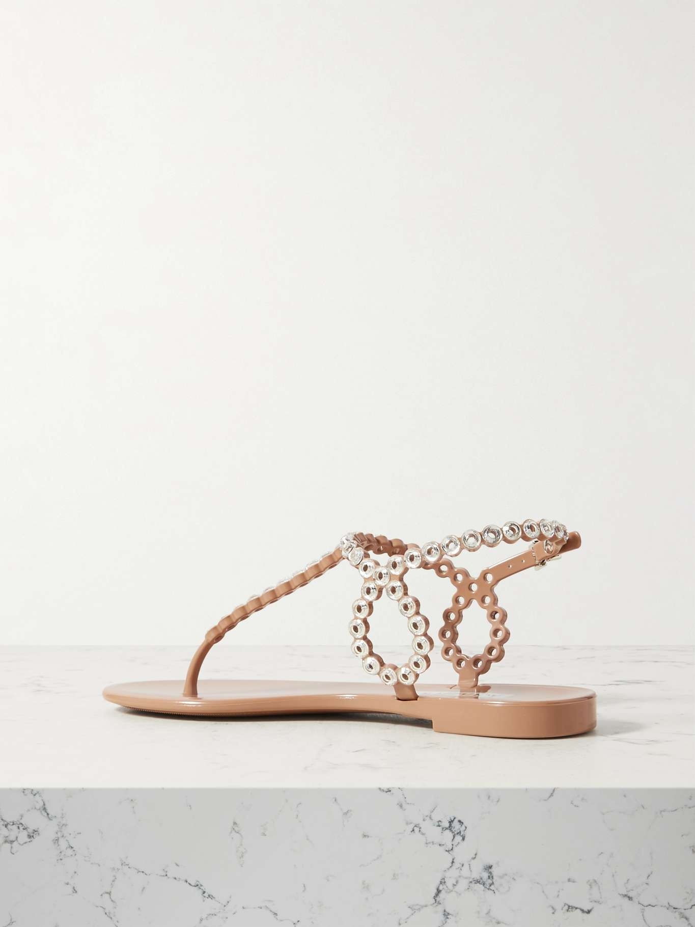 Almost Bare crystal-embellished PVC sandals - 3