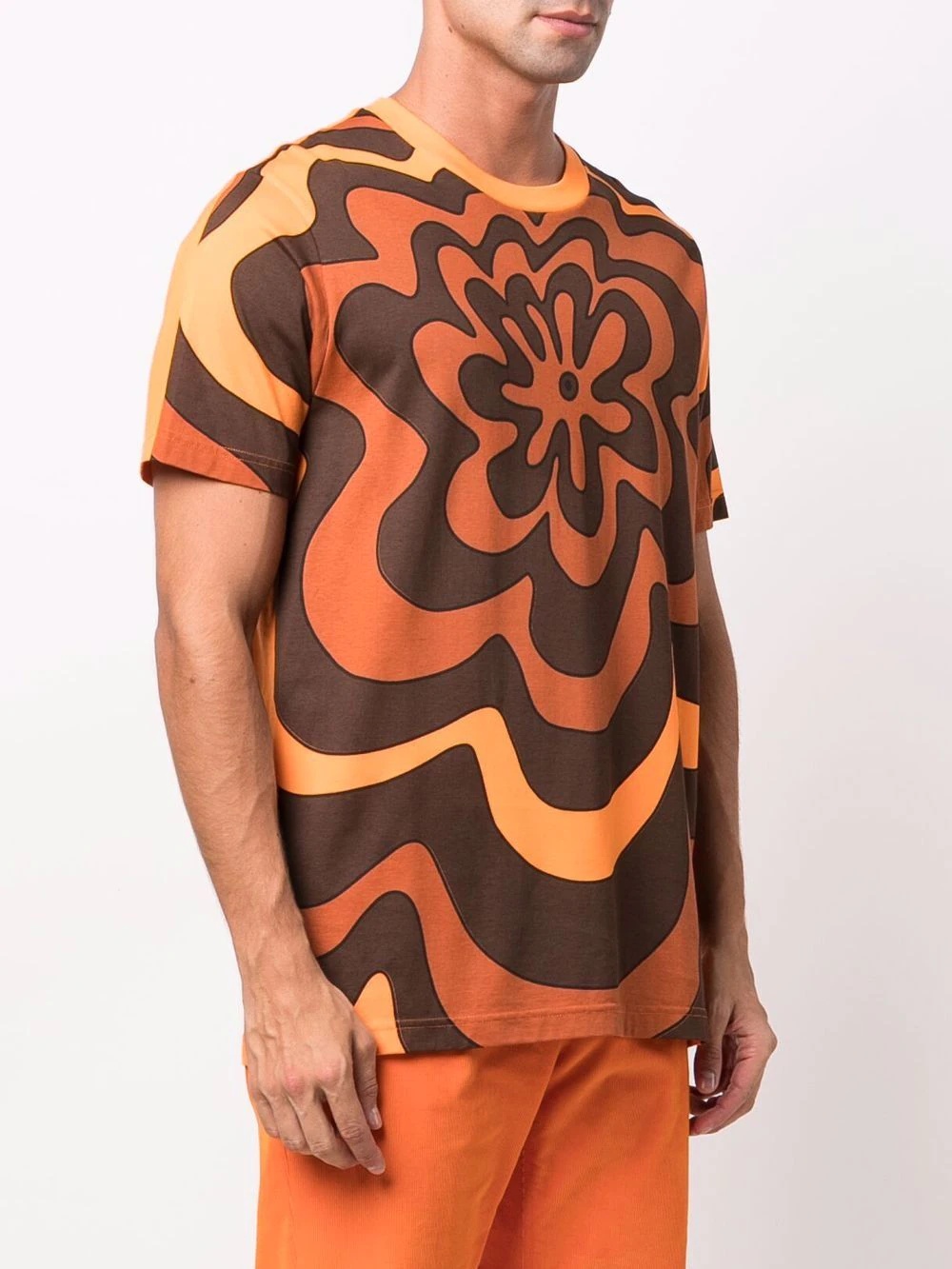 flower-print T-shirt - 3