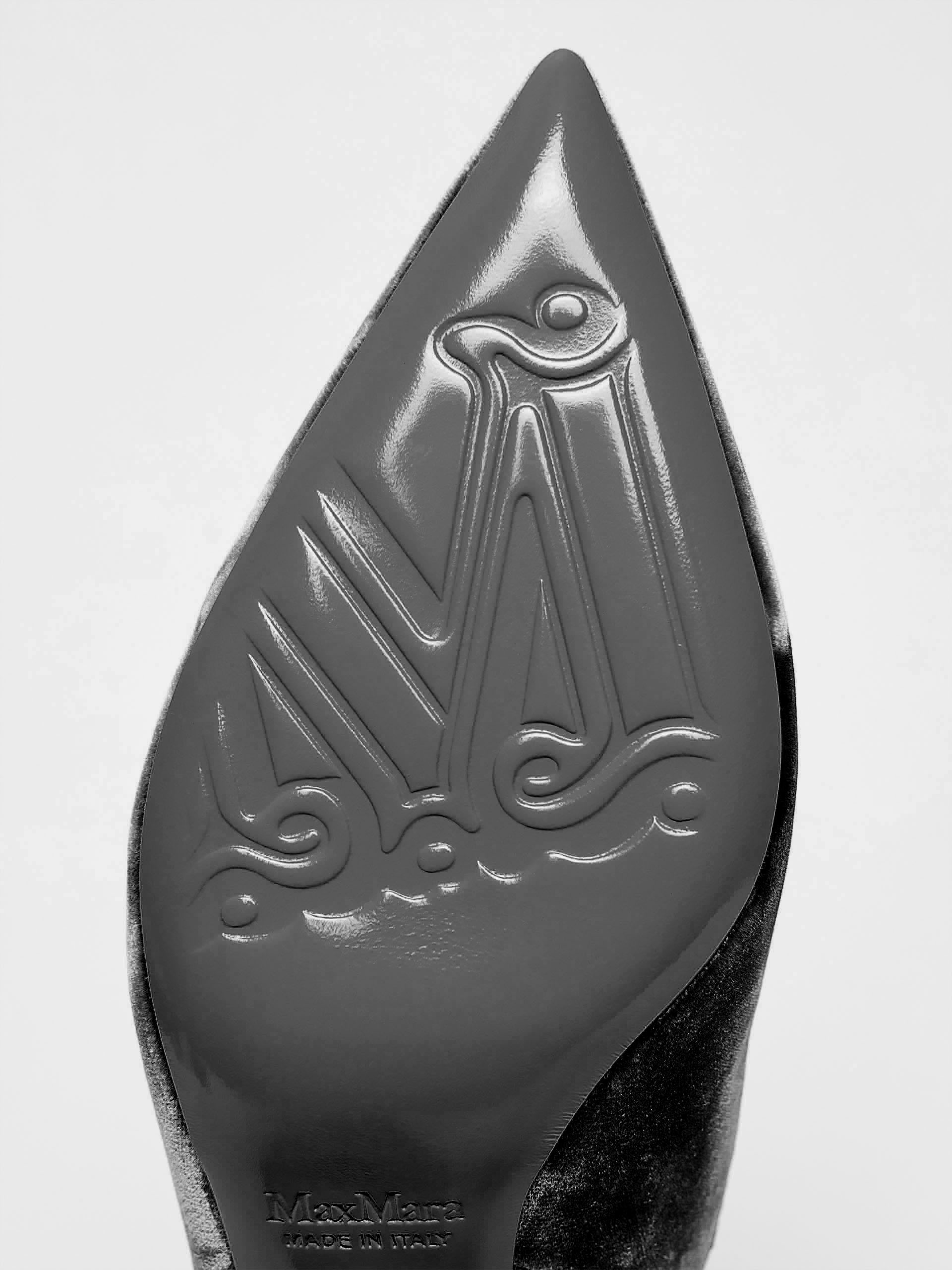 VELVETSLING Velvet slingbacks - 5