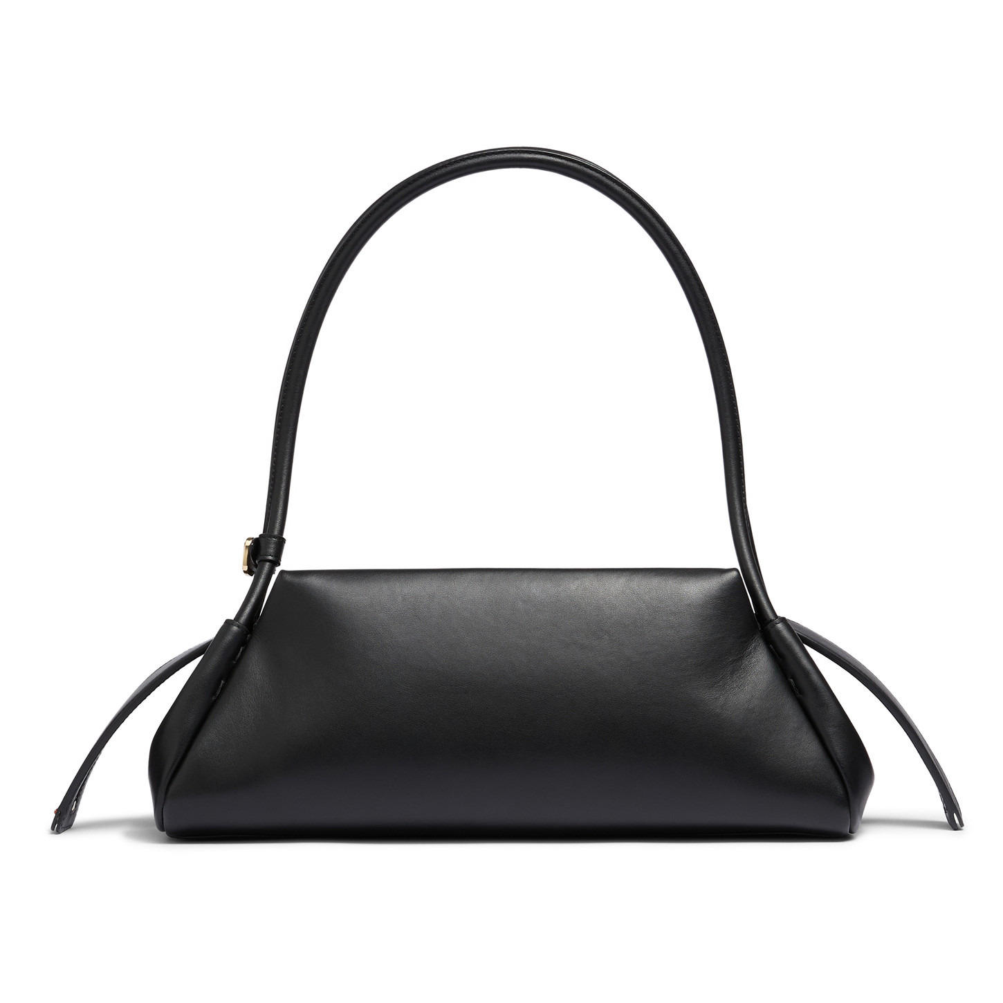 Black leather shoulder bag - 5