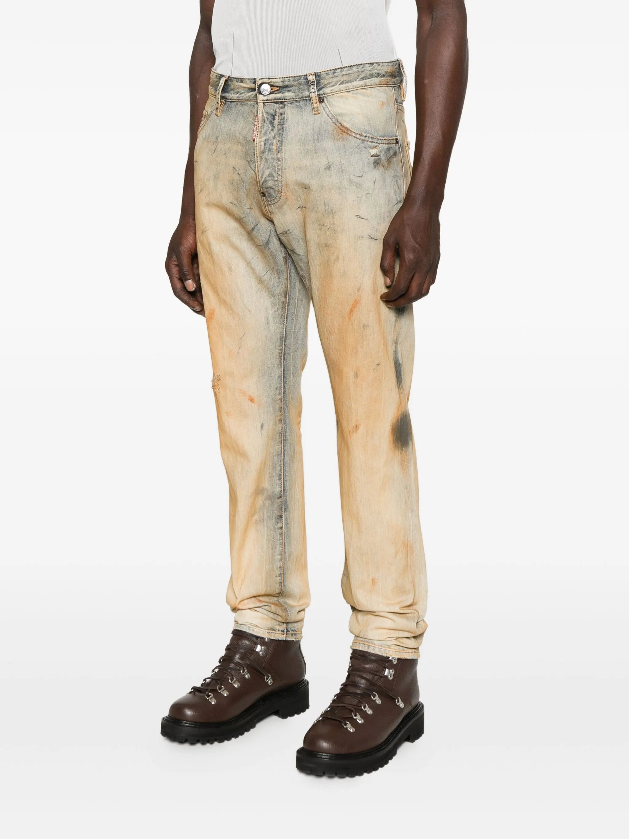 Dsquared2 Cool Guy Faded-effect Paint-splatter Jeans - 4