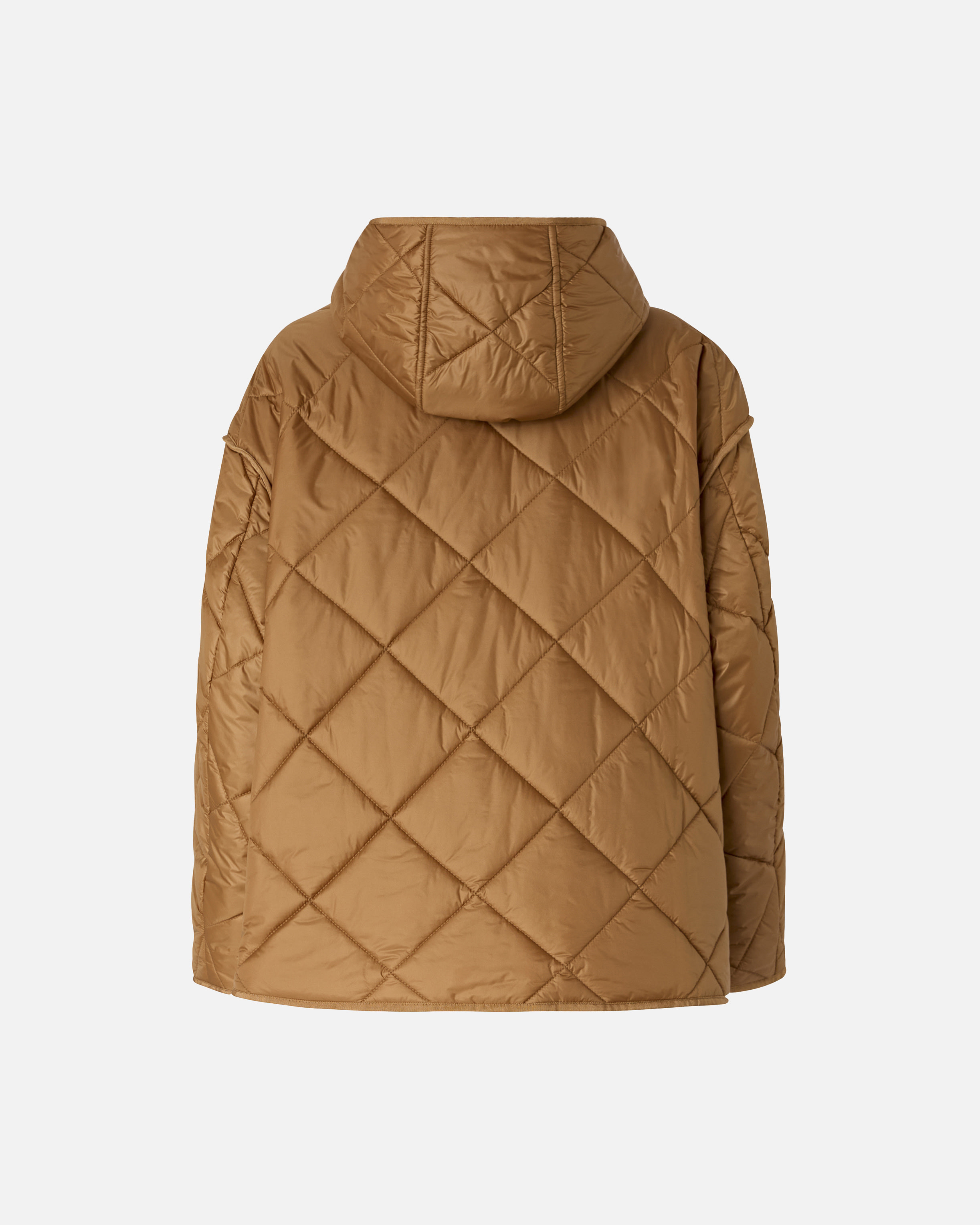 QUILTED TECHNICAL CANVAS PEA COAT - 6