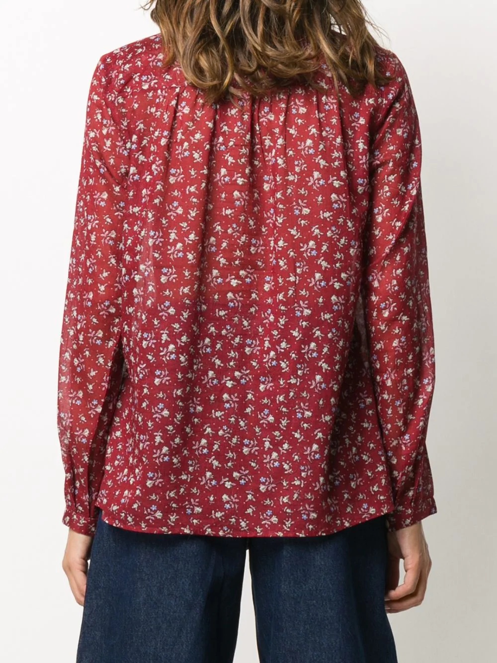 floral print blouse - 4