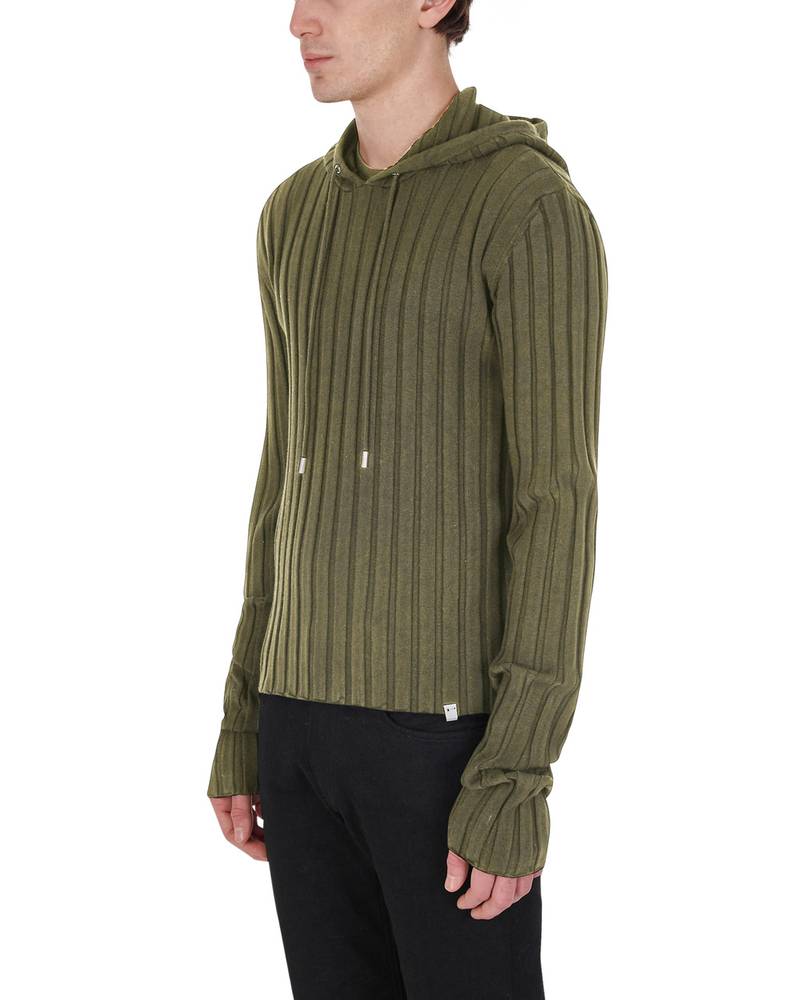 RIBBED KNIT HOODIE 3