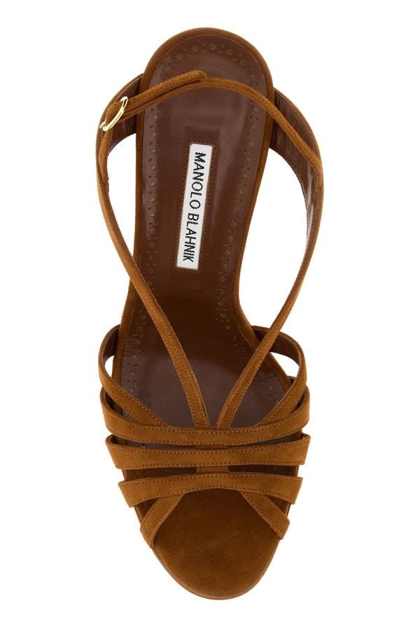 Camel suede Sardina sandals - 4