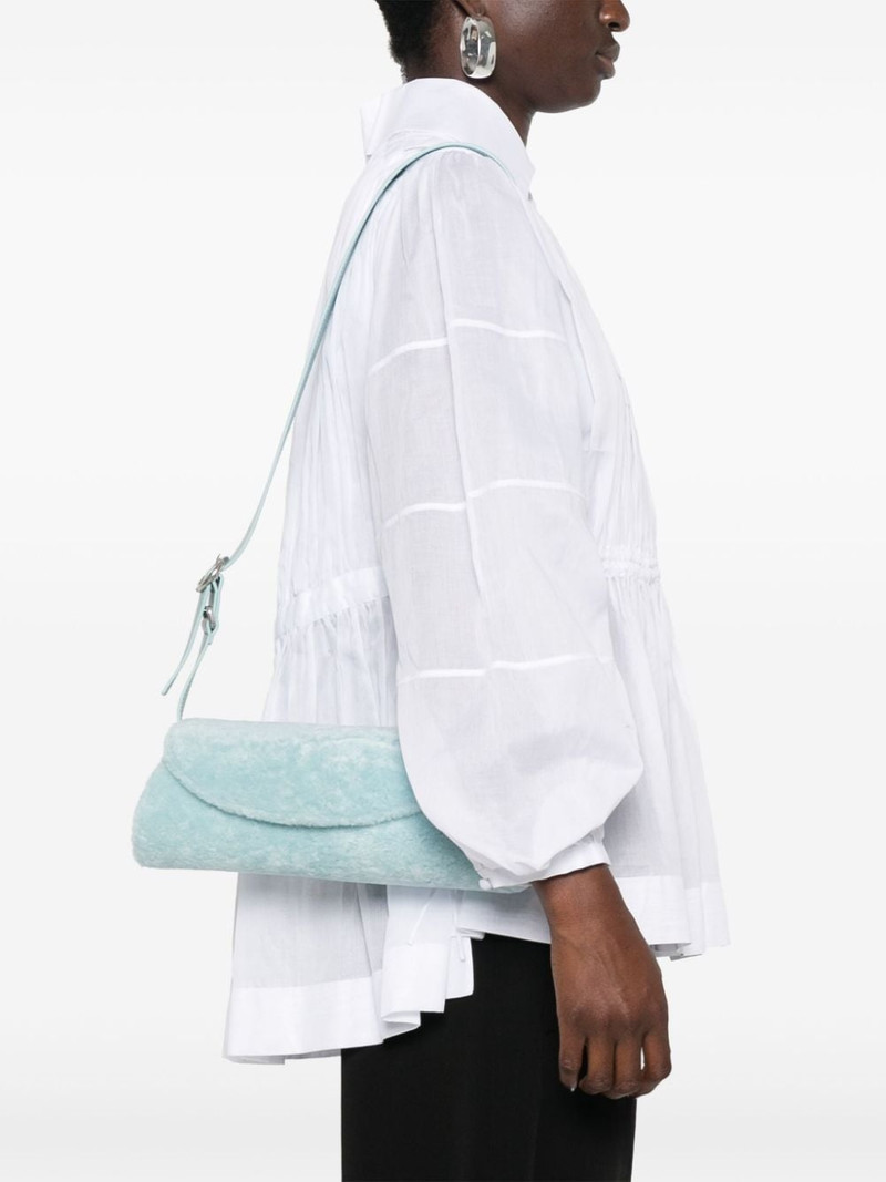 Jil Sander small Cannolo shearling shoulder bag outlook