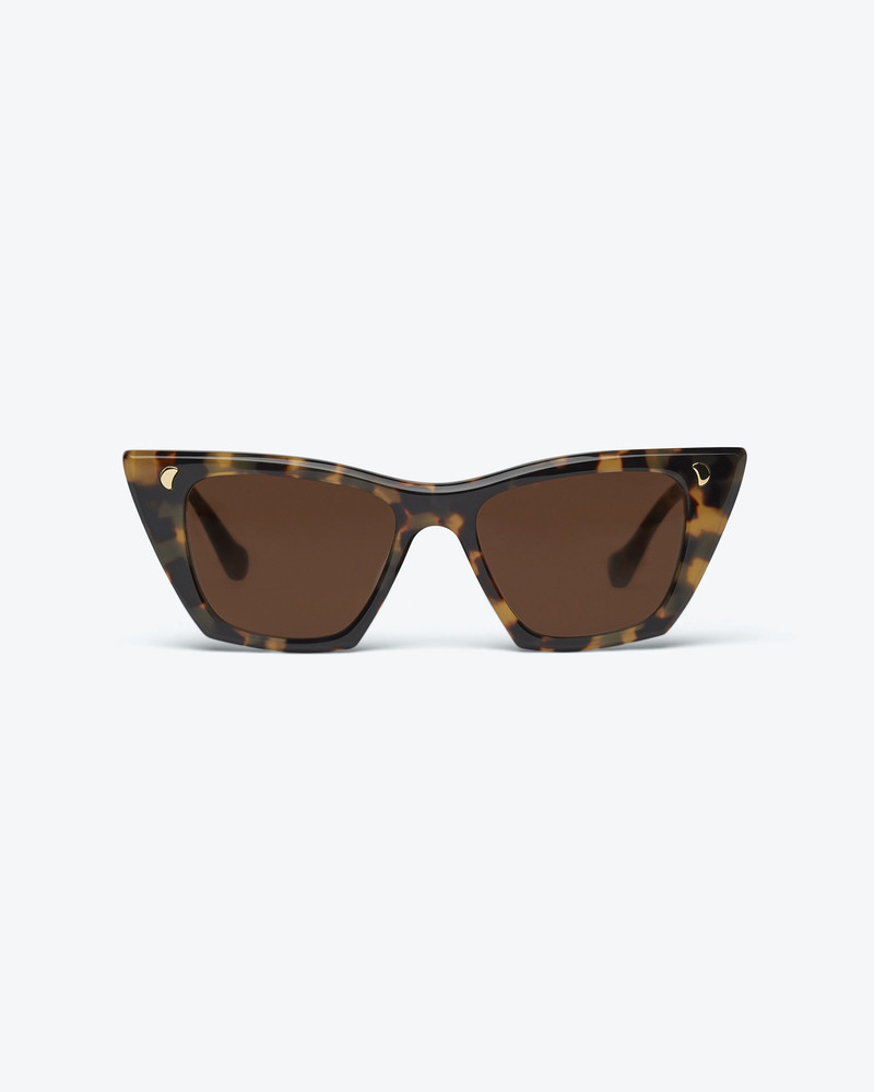 Nanushka BRUNA - Bio-plastic sunglasses - Dark amber outlook