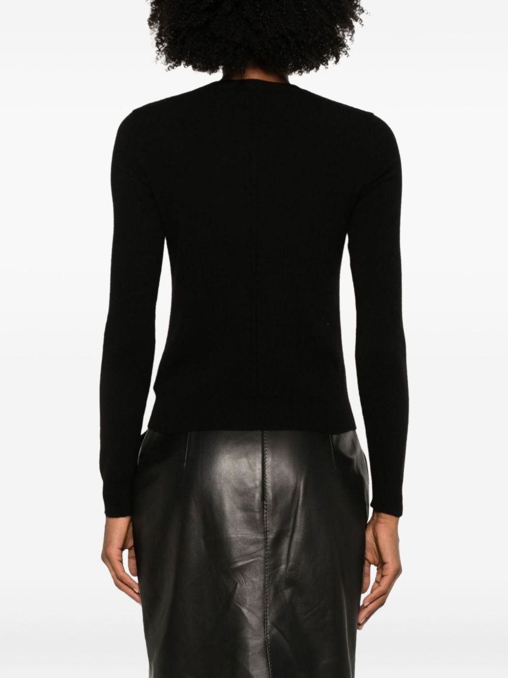 openwork cashmere sweater - 4
