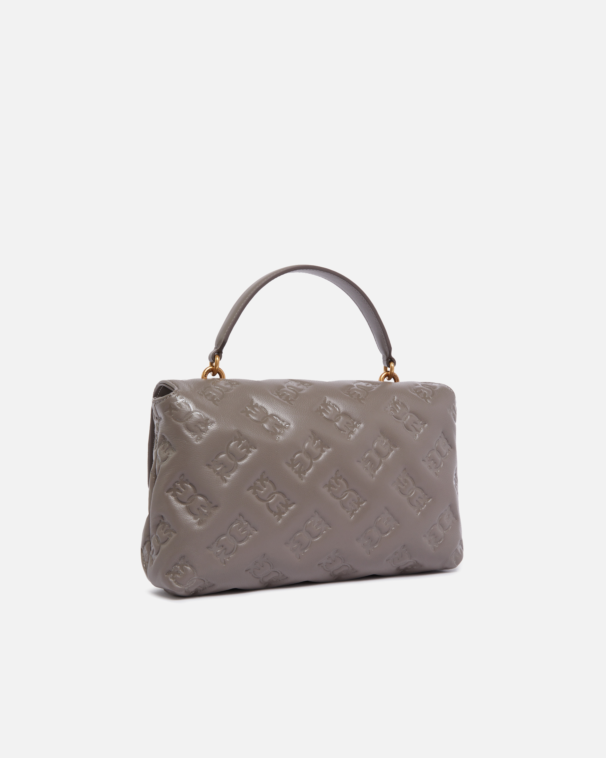 MEDIUM LOVE BAG PUFF CROSSBODY BAG IN BRANDED NAPPA LEATHER - 2