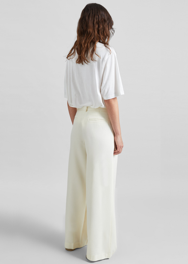 Halser Pintuck Trousers - Ivory 6