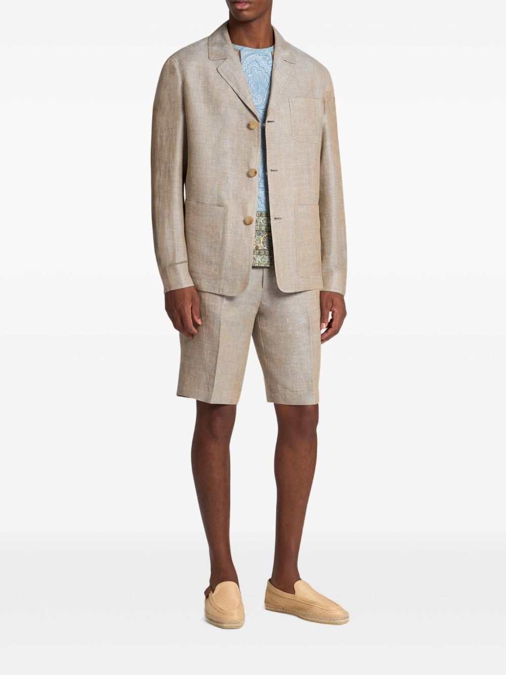 linen blazer - 3