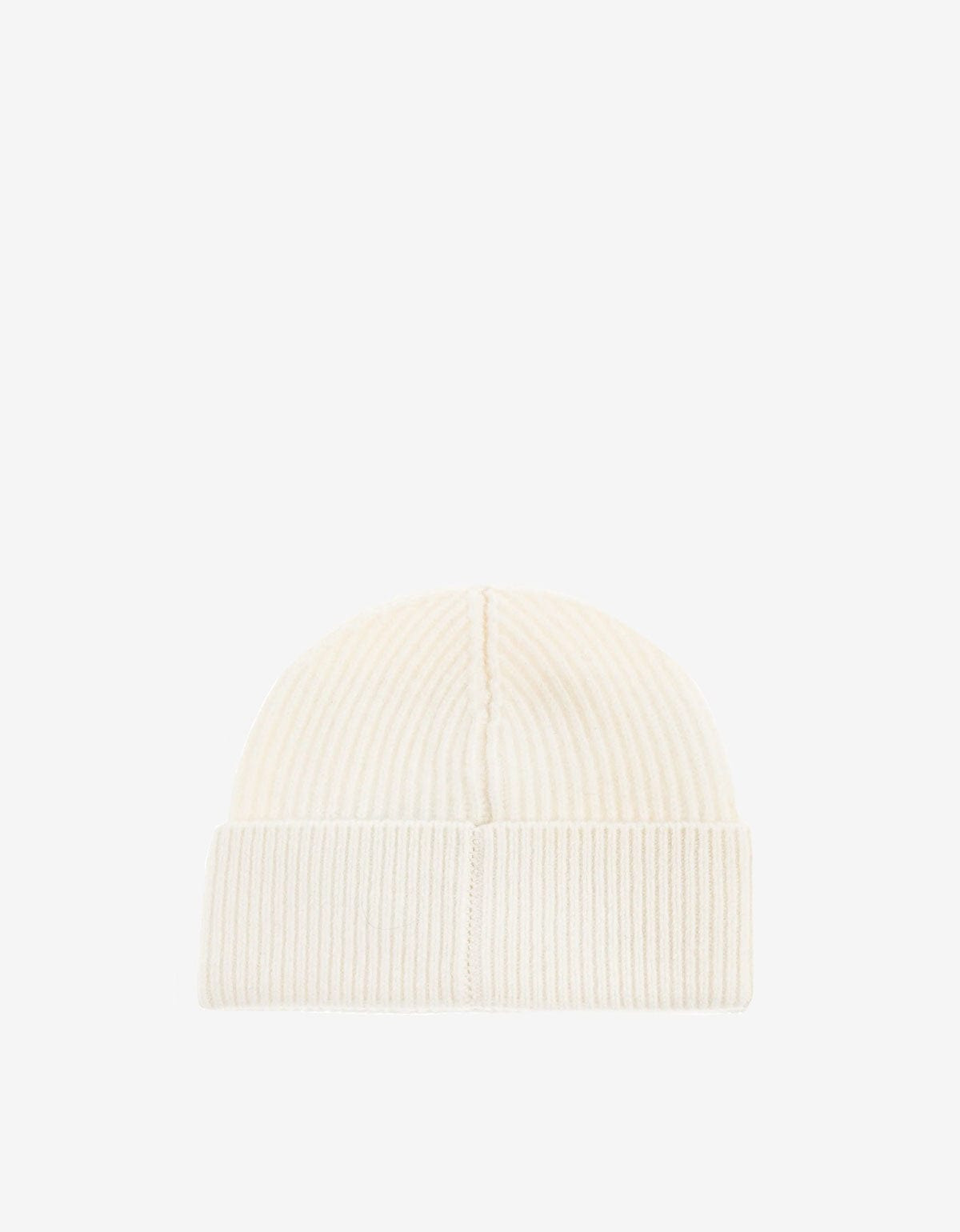 Casablanca White Half Cardigan Wool Beanie Hat - 2