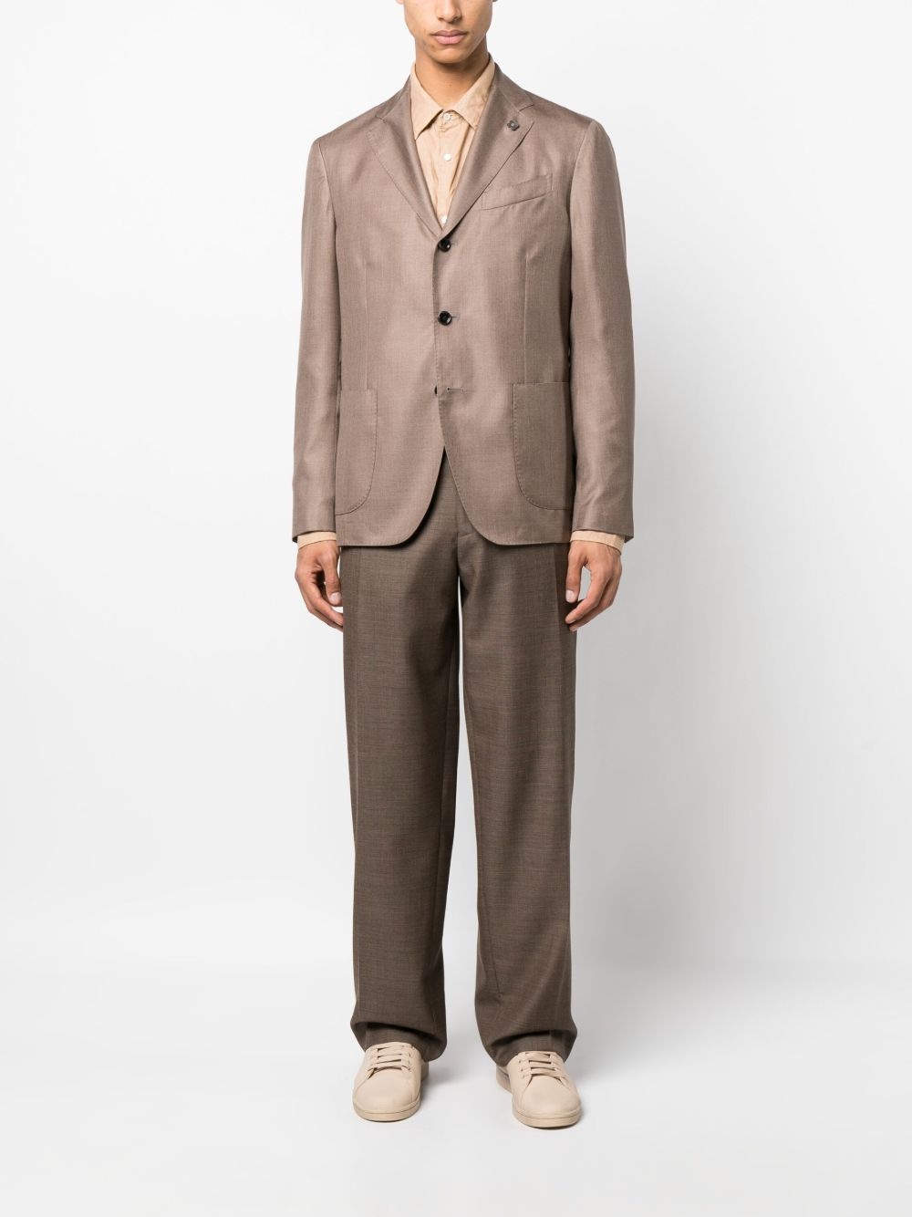 Americana brooch-detail blazer - 2