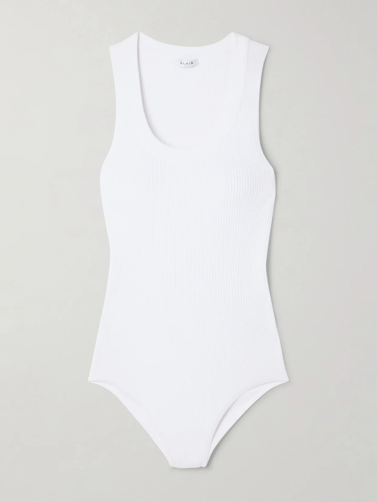 Ribbed-knit Bodysuit - 1