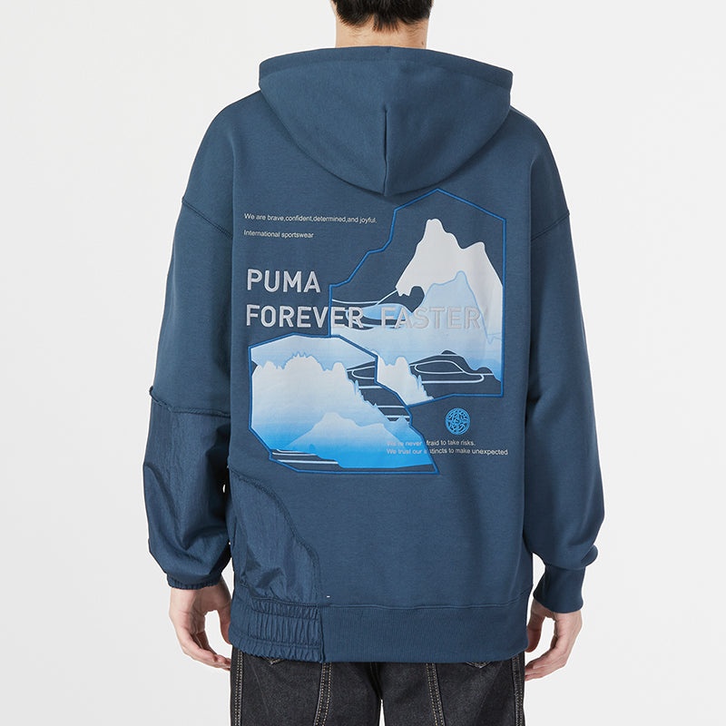 PUMA CNY Bz Zaozhi Hoodie 'Blue' 539593-16 - 4