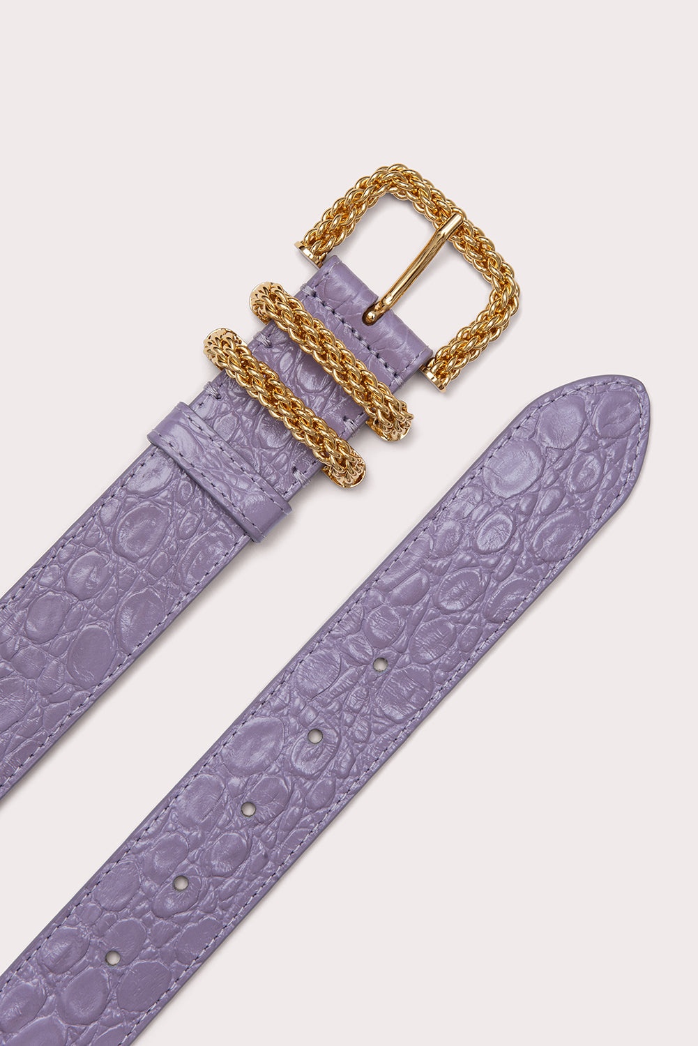 Katina Purple Haze Circular Croco Embossed Leather - 2