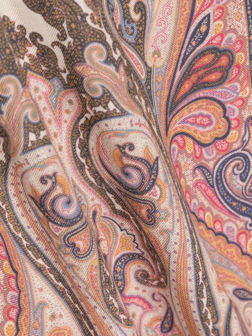 paisley-print cashmere blend scarf - 3