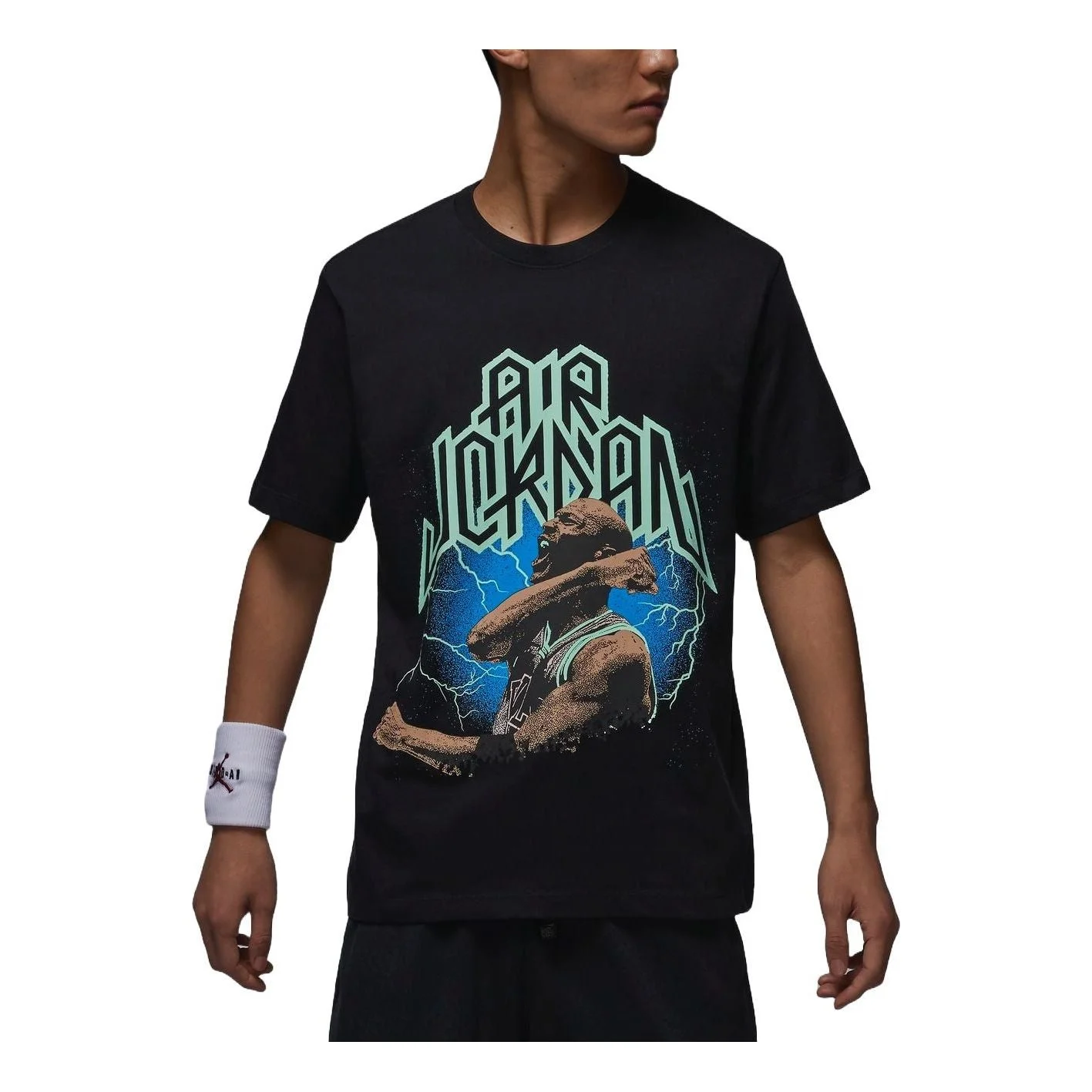 Air Jordan Sport Dri-FIT Graphic T-Shirt Asia Sizing 'Black' FN6017-010 - 1