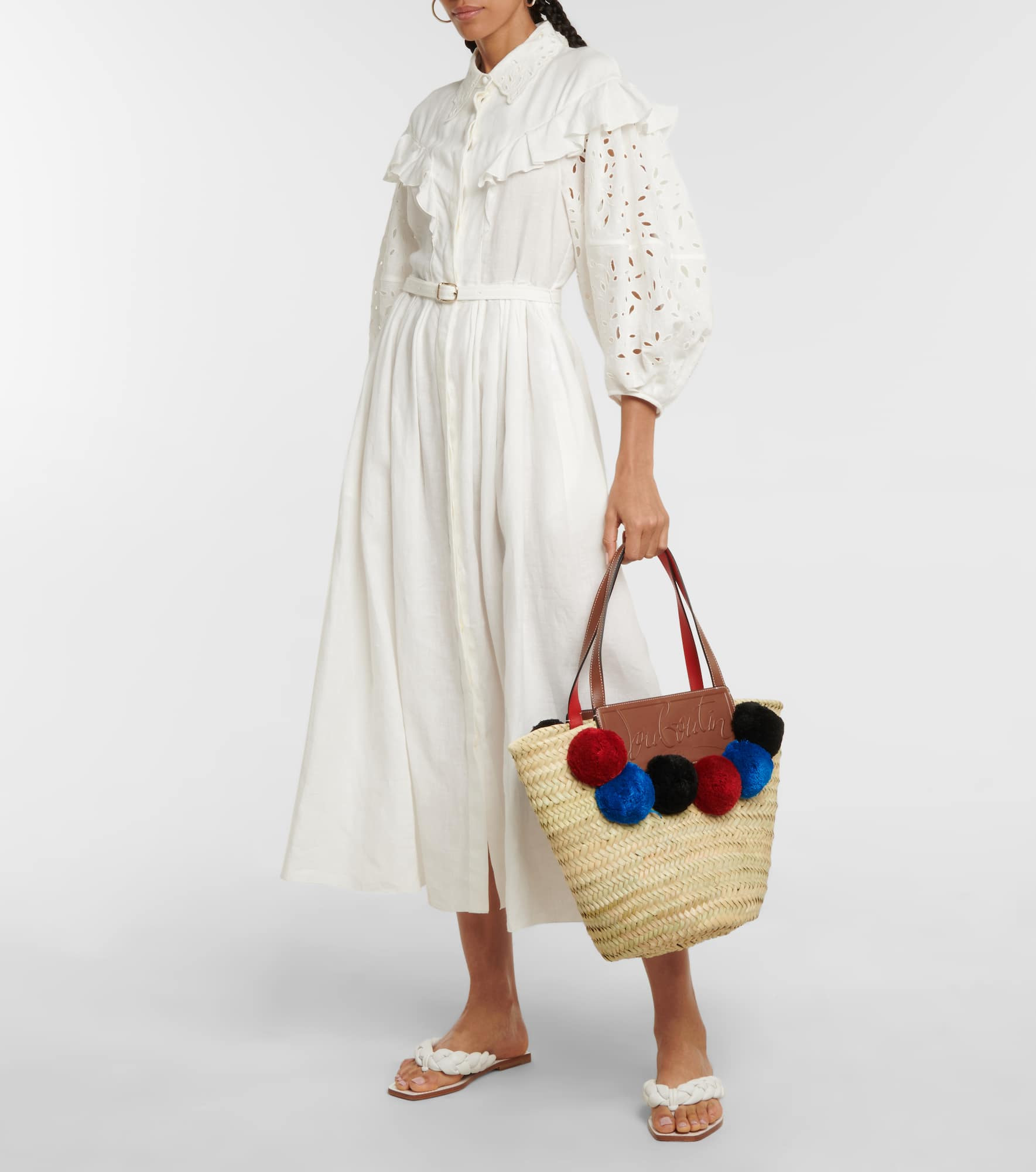 Loubishore embellished basket bag - 5