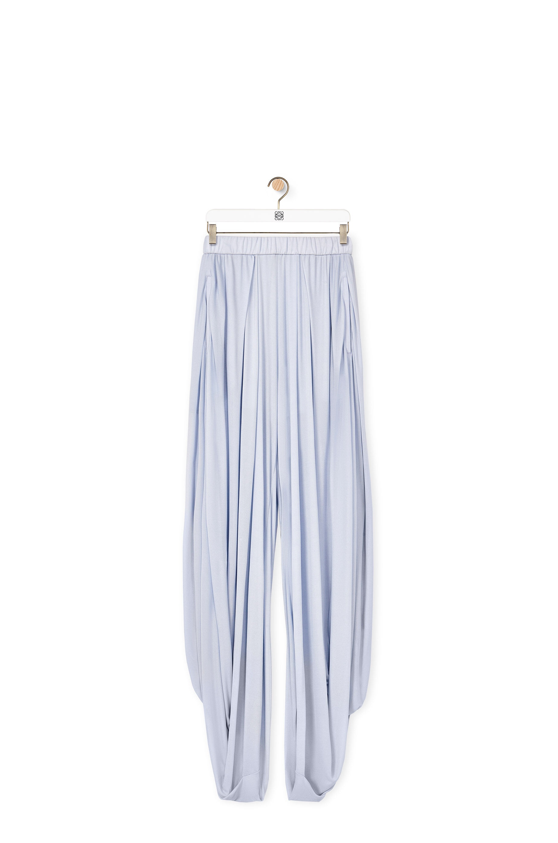 パンツ LOEWE Pastel Light-Blue Viscose Pant Loewe Loewe Women Pastel Light-Blue Viscose Pant | luosophy
