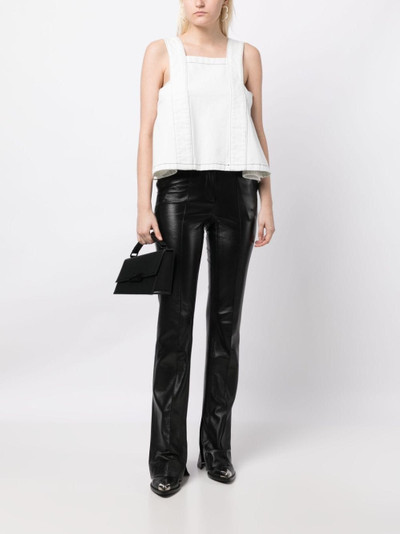 We11done cotton sleeveless cropped top outlook