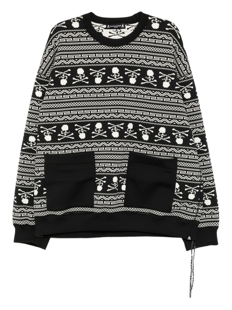 logo-embellished jumper 1