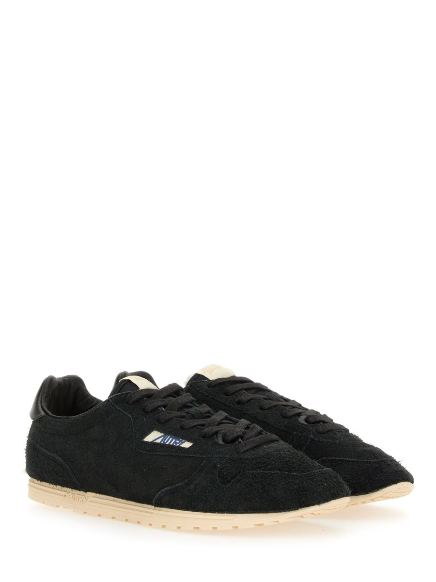"WINDSPIN" SUEDE AND LEATHER SNEAKER - 2