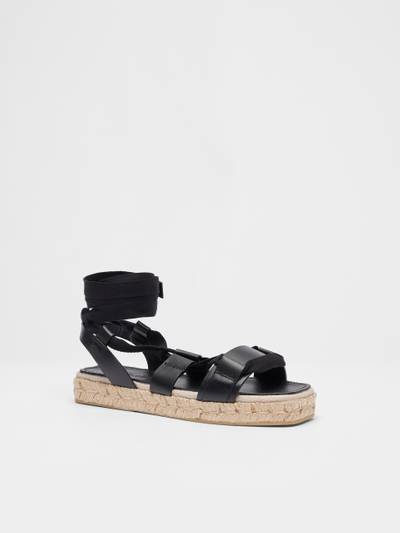 Max Mara Nappa leather sandals outlook