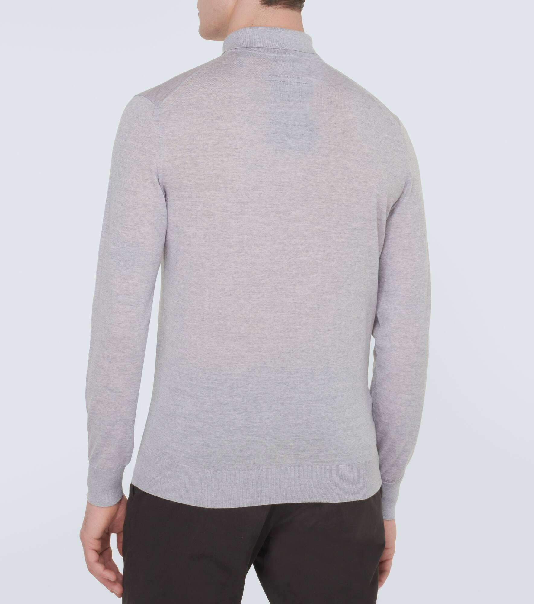 High Performance wool polo sweater - 4