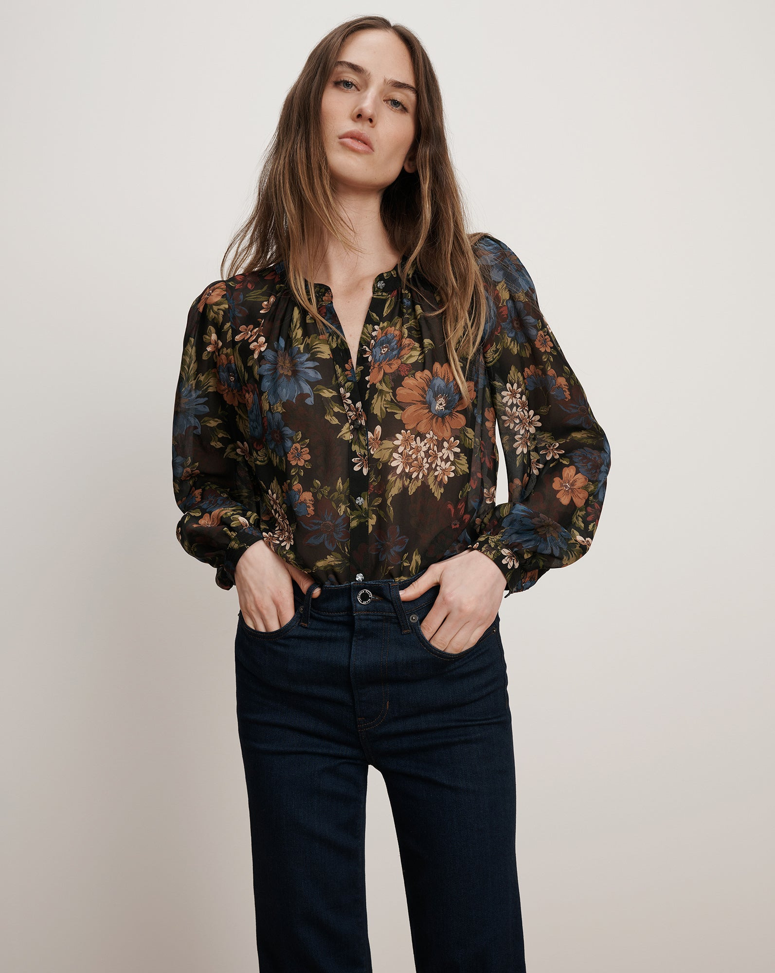 ASHLYNN SILK BLOUSE - 2