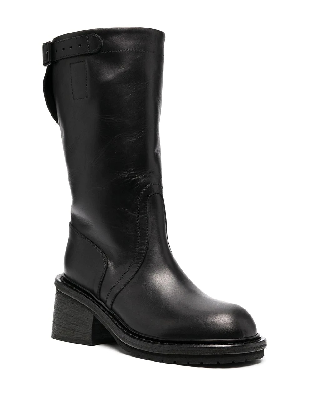 block heel calf-length boots - 2