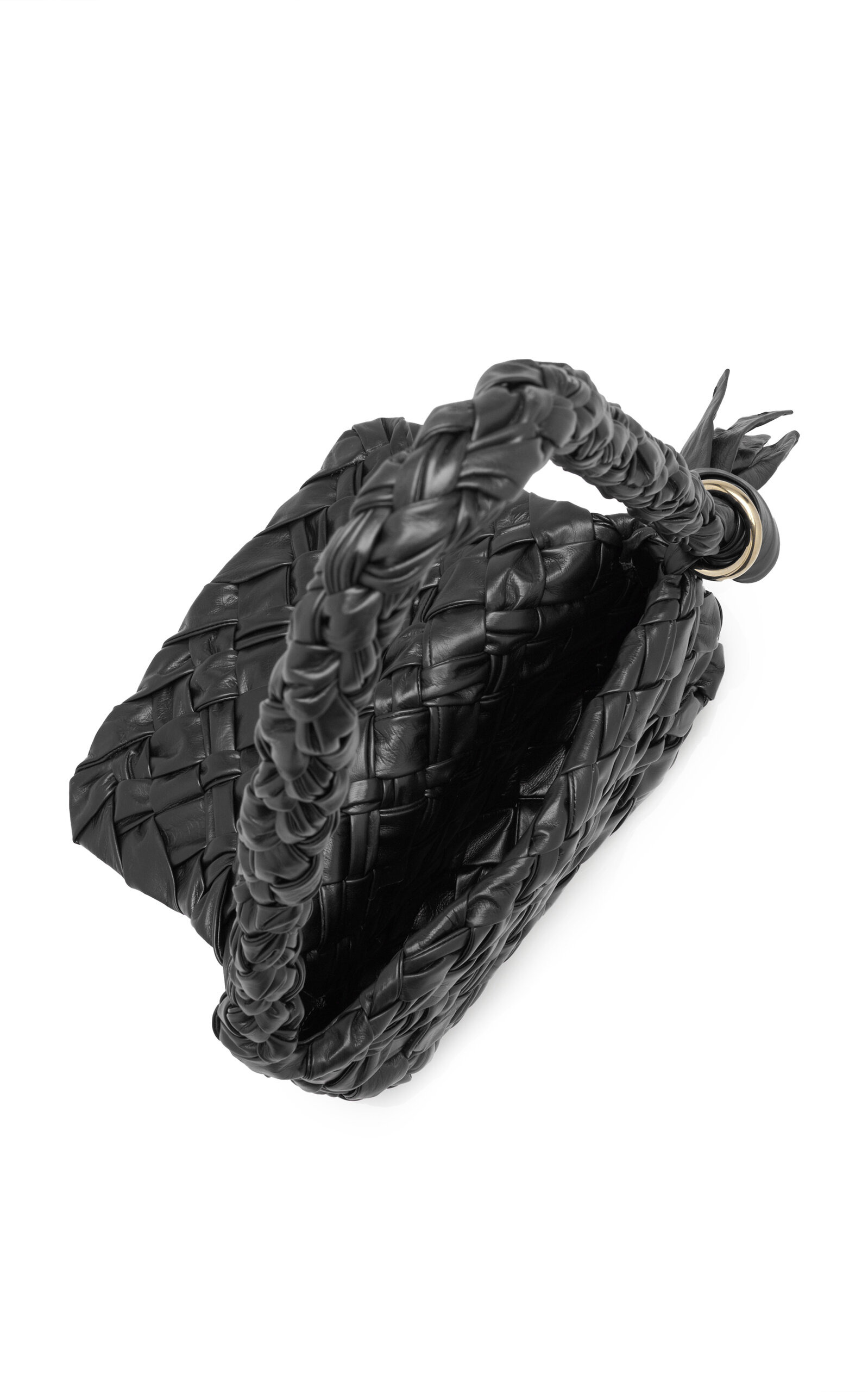 Kalimero Citta' Intrecciato Leather Bag black - 5