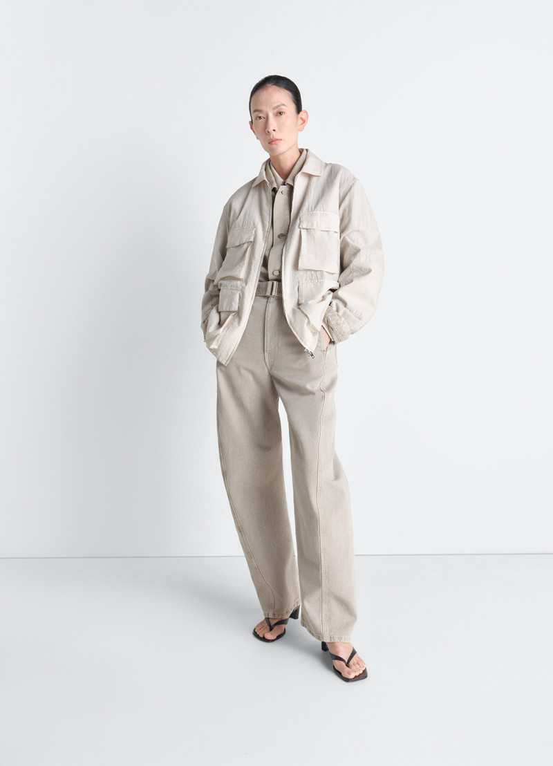 3D POCKET JACKET IN WASHED TECHNICAL COTTON 3