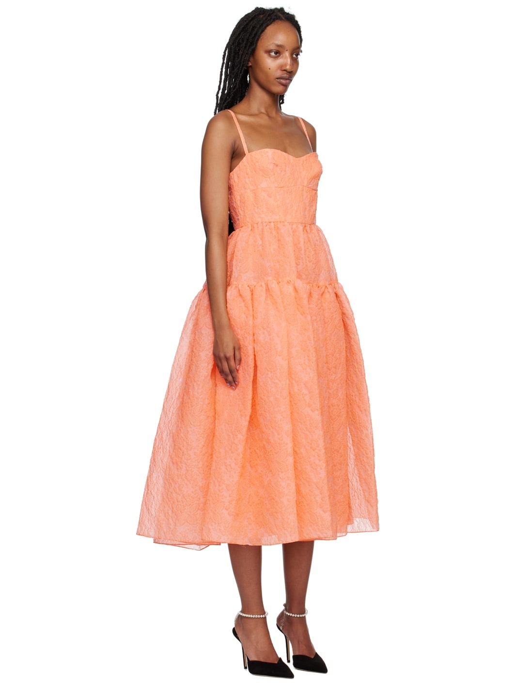 Orange Abelia Midi Dress - 2
