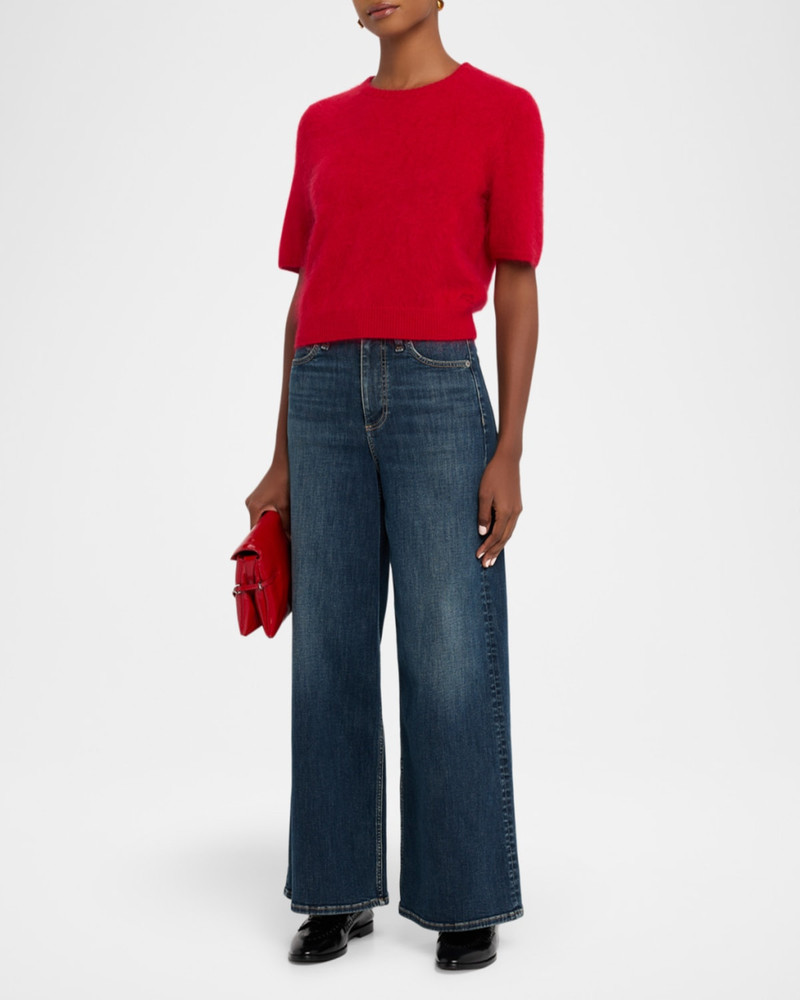 rag & bone Jada Cashmere Short-Sleeve Sweater outlook