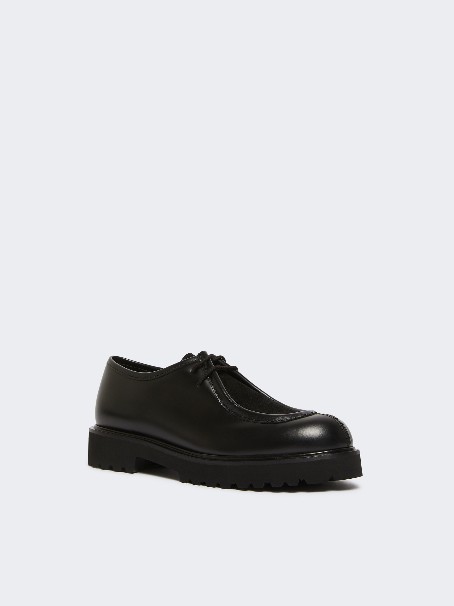 TRACKLACEUP Leather and suede lace-up shoes - 2