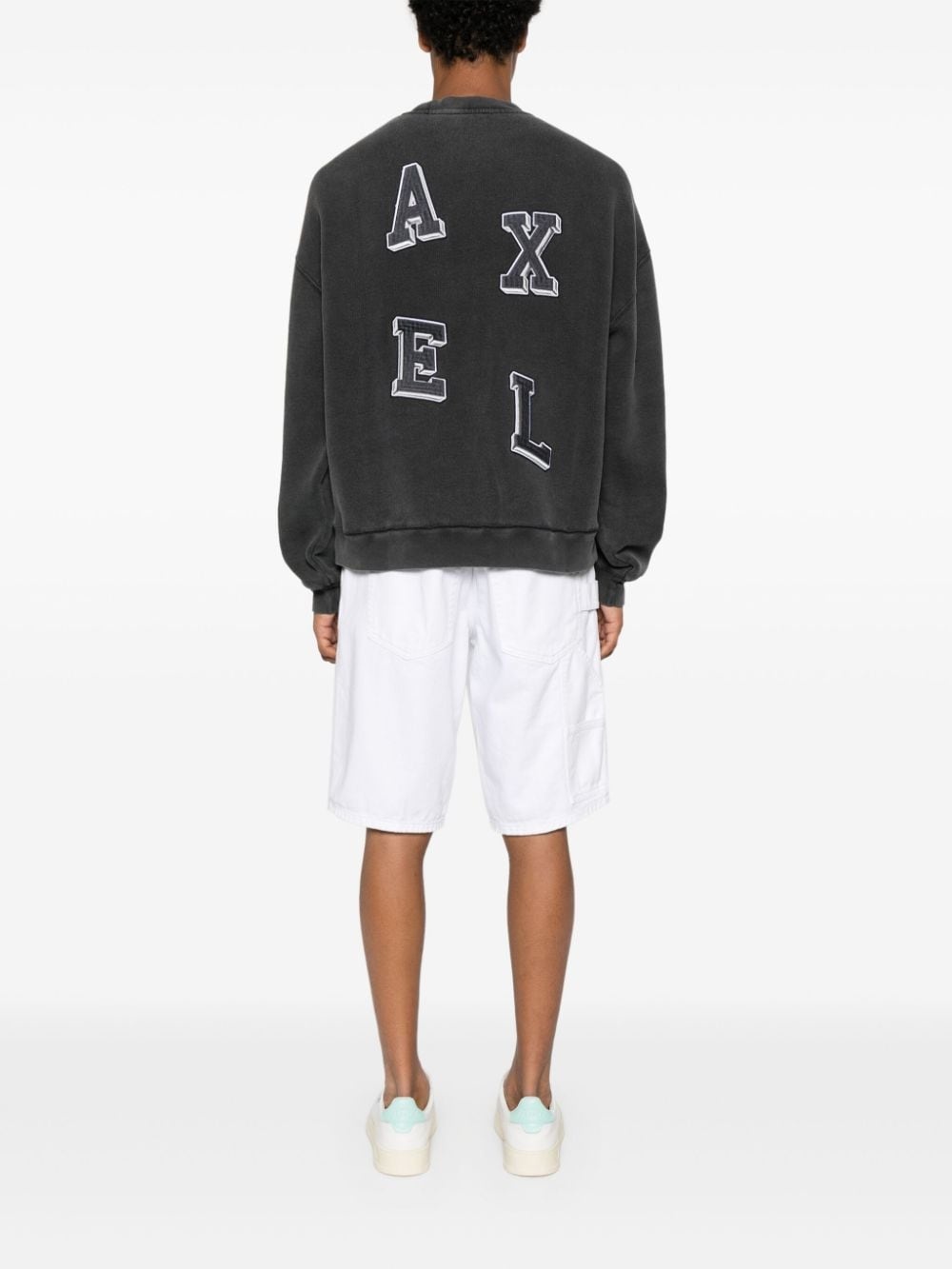 Typo-embroidered jersey sweatshirt - 2