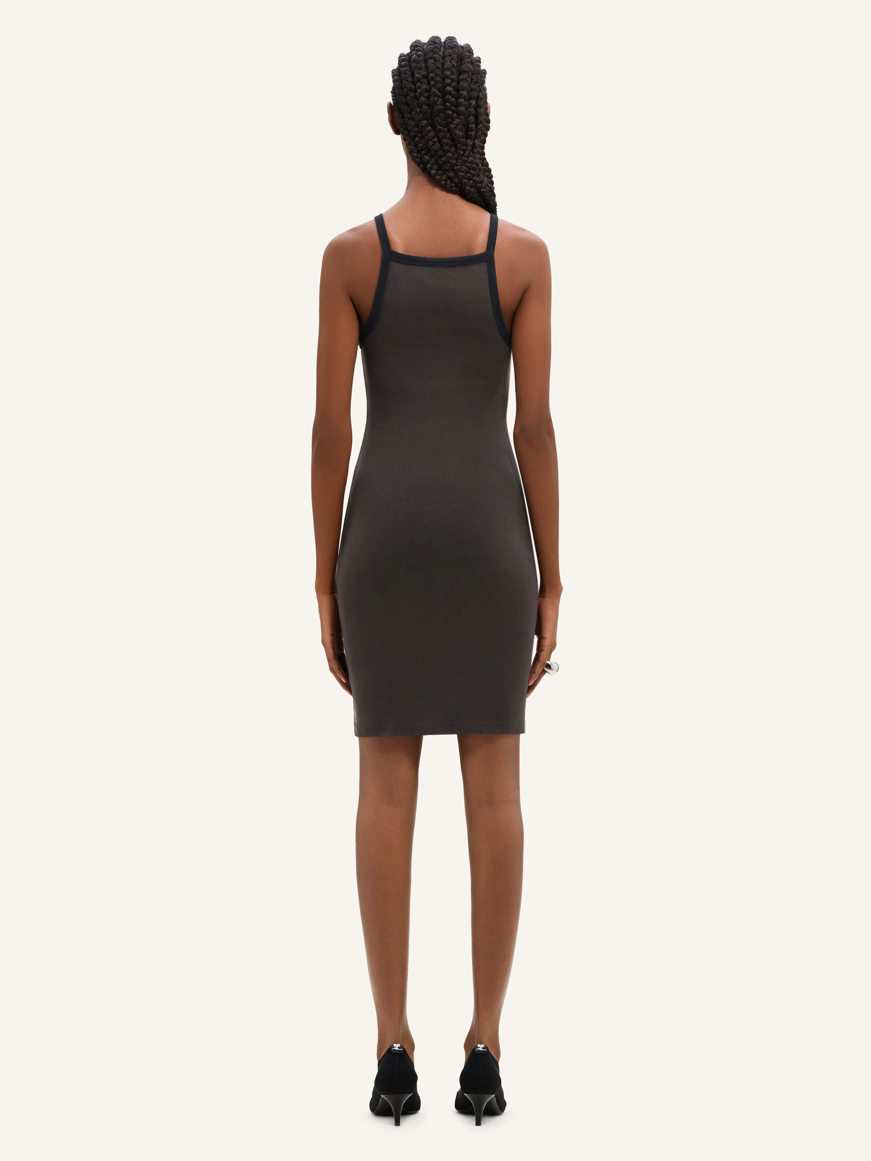 CONTRAST MINI DRESS - 3