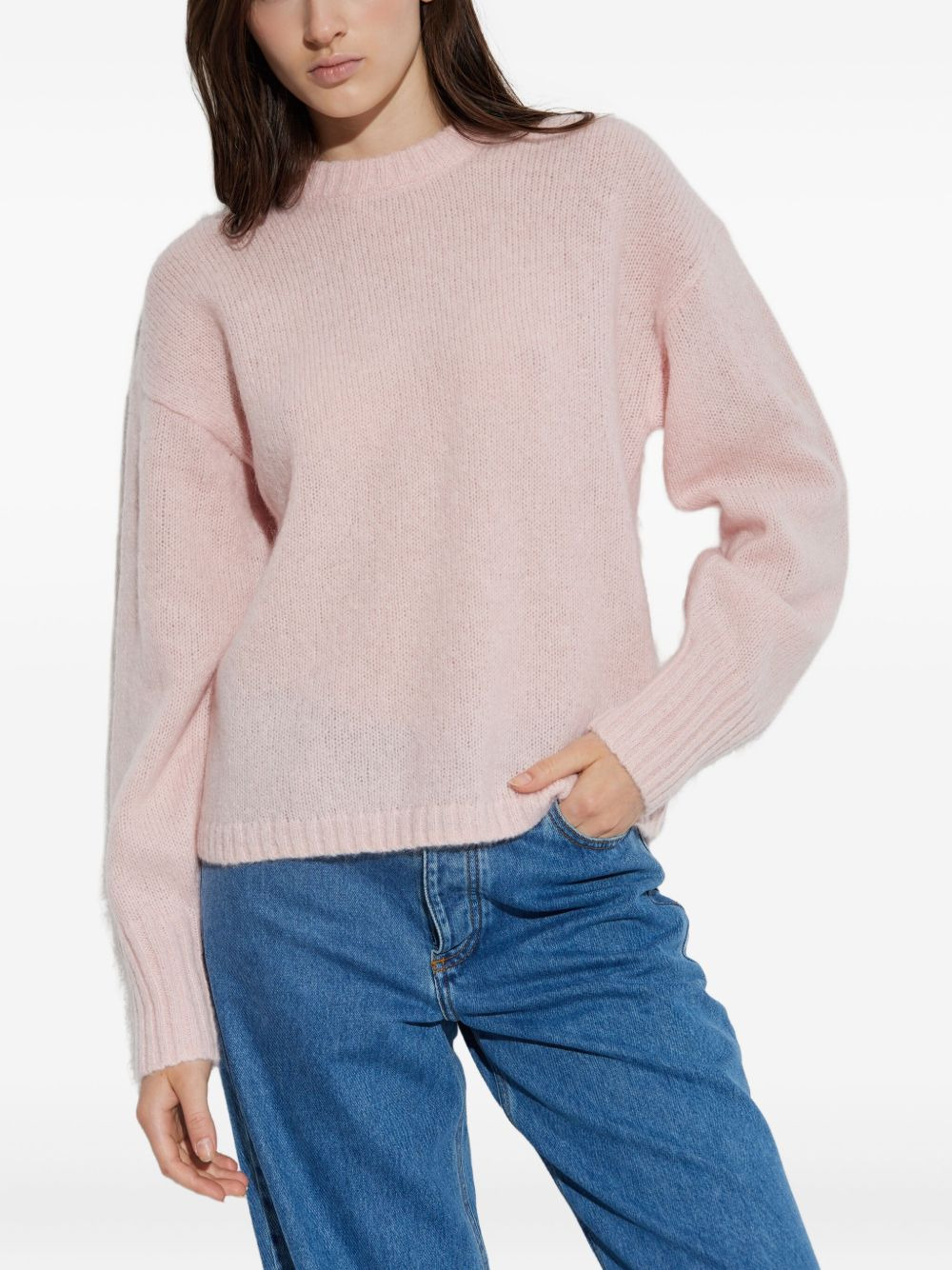 round-neck wool sweater - 3